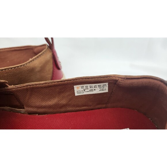 Timberland Womens Barcelona Bay Brown Red Slip Ons - Size 8.5 - Picture 5 of 7